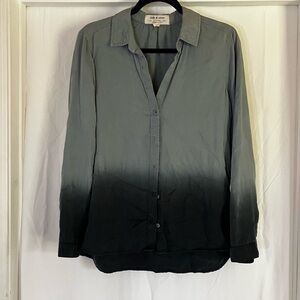 cloth & stone blue ombré Button-Front Shirt